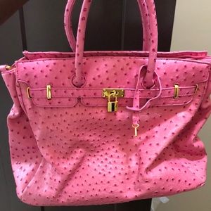 Giant pink carry on bag!